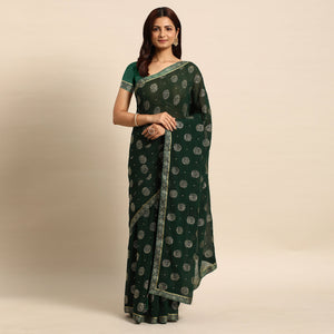 green-foil-printed-with-embellished-chiffon-saree
