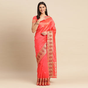 Gajari Woven Organza Saree