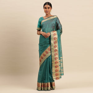 Morpich Woven Organza Saree