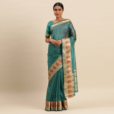 Morpich Woven Organza Saree