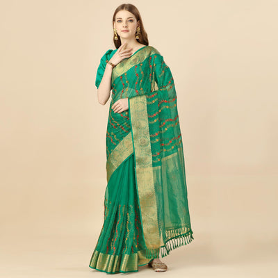 green-floral-embroidery-with-swarovski-work-organza-saree-2