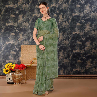 green-floral-printed-with-zari-work-cotton-silk-saree