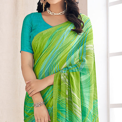 green-printed-chiffon-saree-11