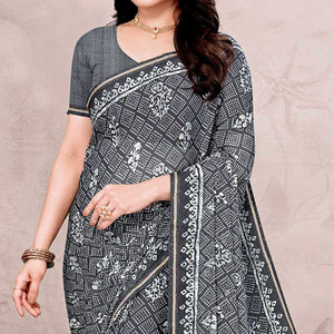 grey-floral-printed-chiffon-saree-1