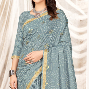 grey-foil-printed-tussar-silk-saree-with-tassels-1