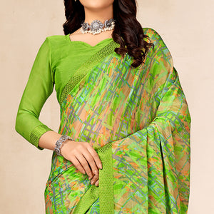 green-printed-chiffon-saree-with-lace-border-3