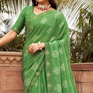 green-floral-printed-chiffon-saree-12