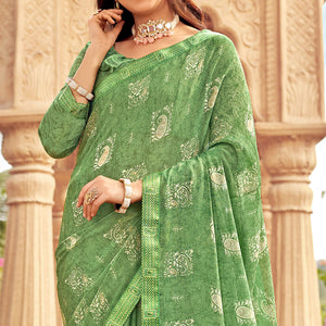green-floral-printed-chiffon-saree-13