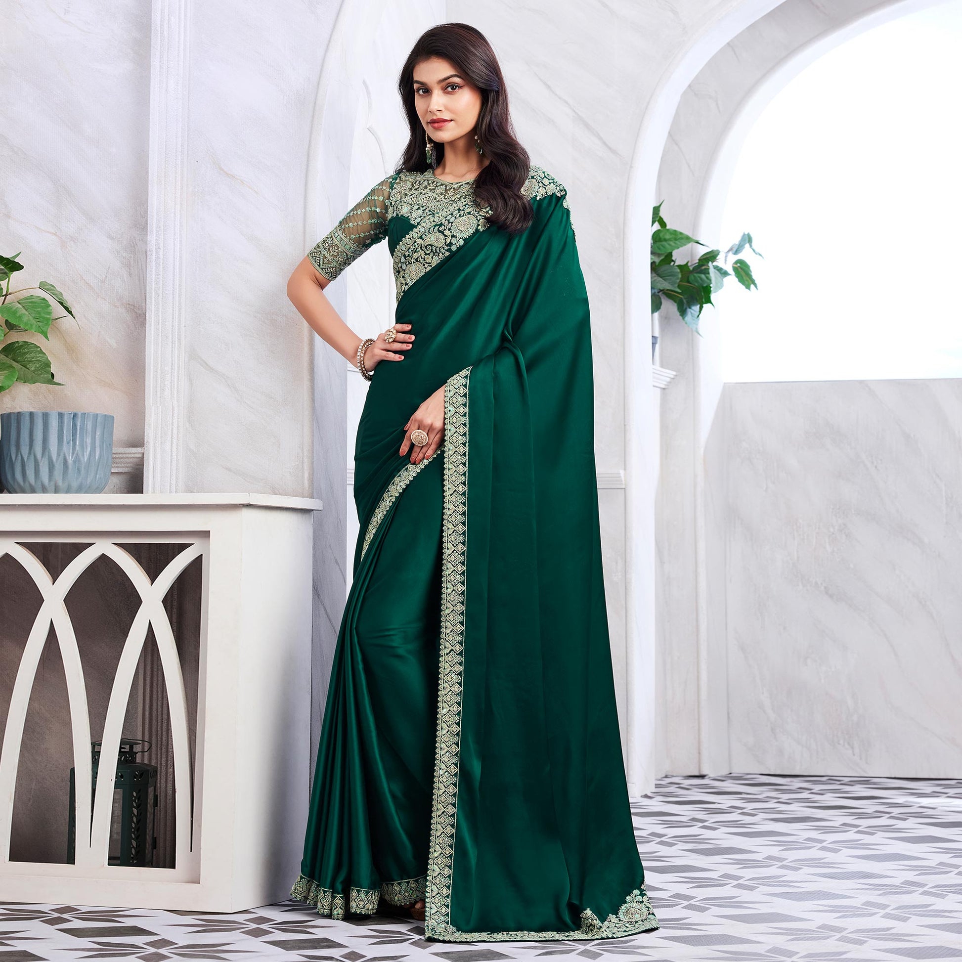 green-floral-sequins-embroidered-pure-silk-saree