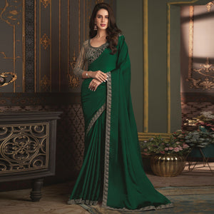 green-embroidered-designer-satin-saree
