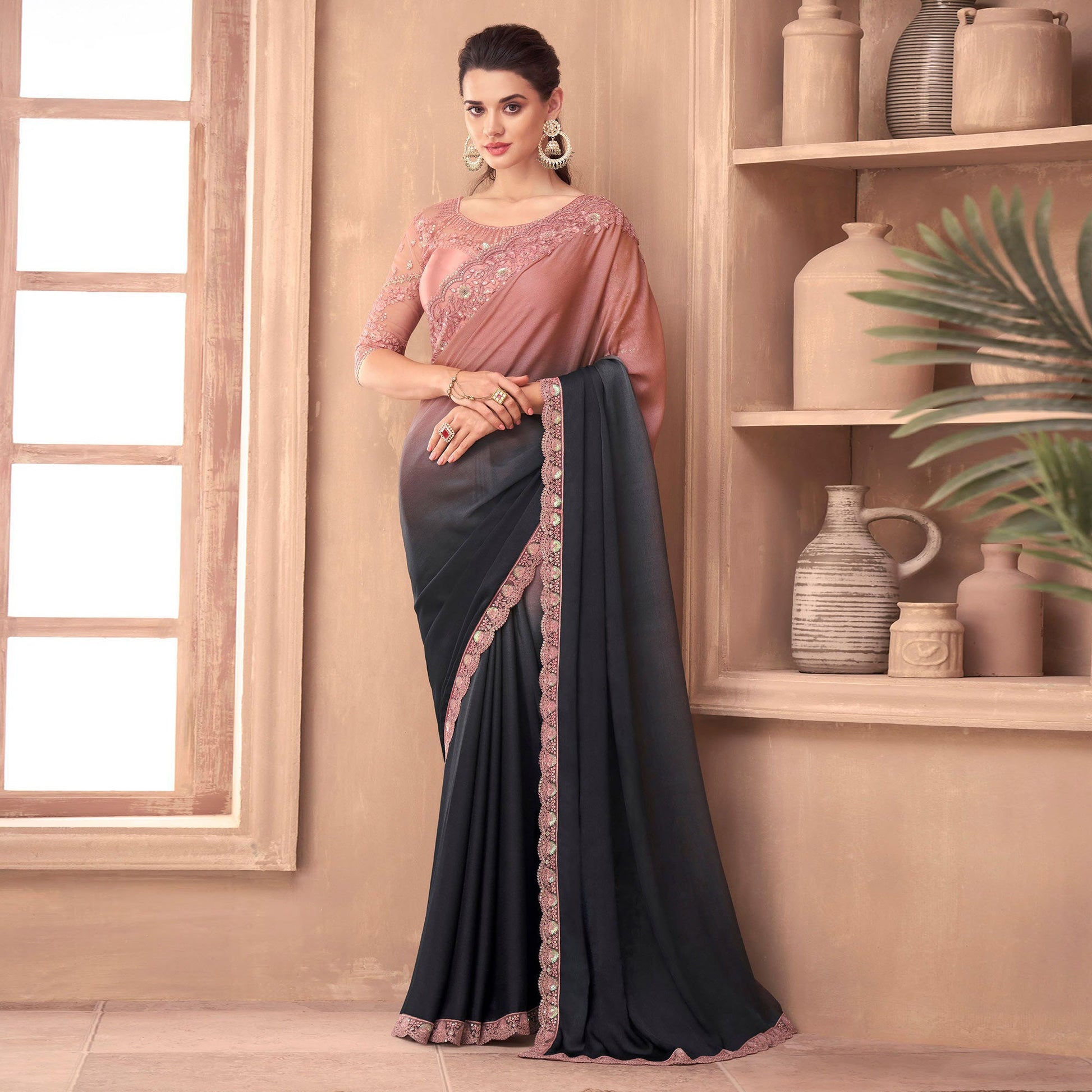 grey-pink-floral-embroidered-georgette-saree