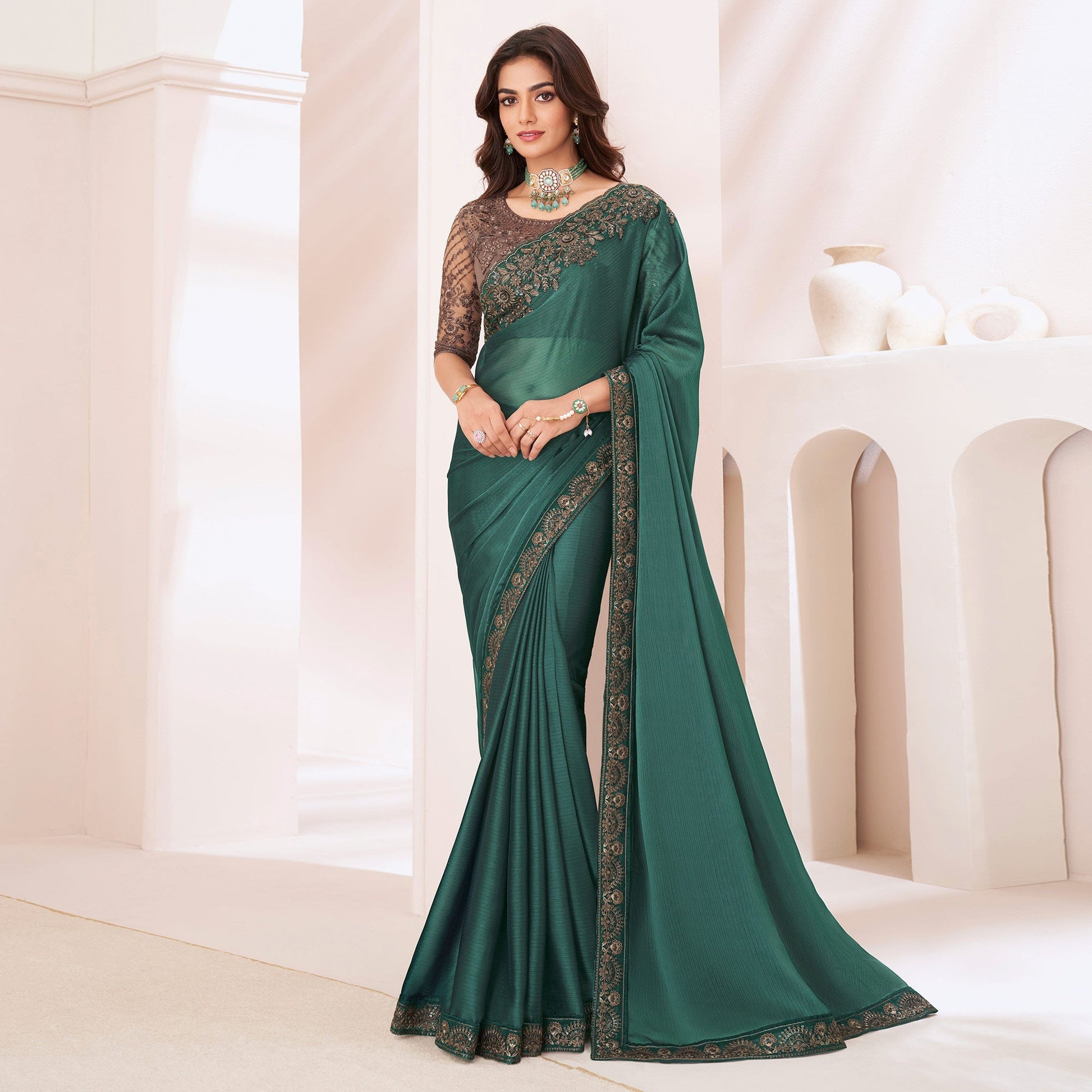 green-embroidered-georgette-saree-6