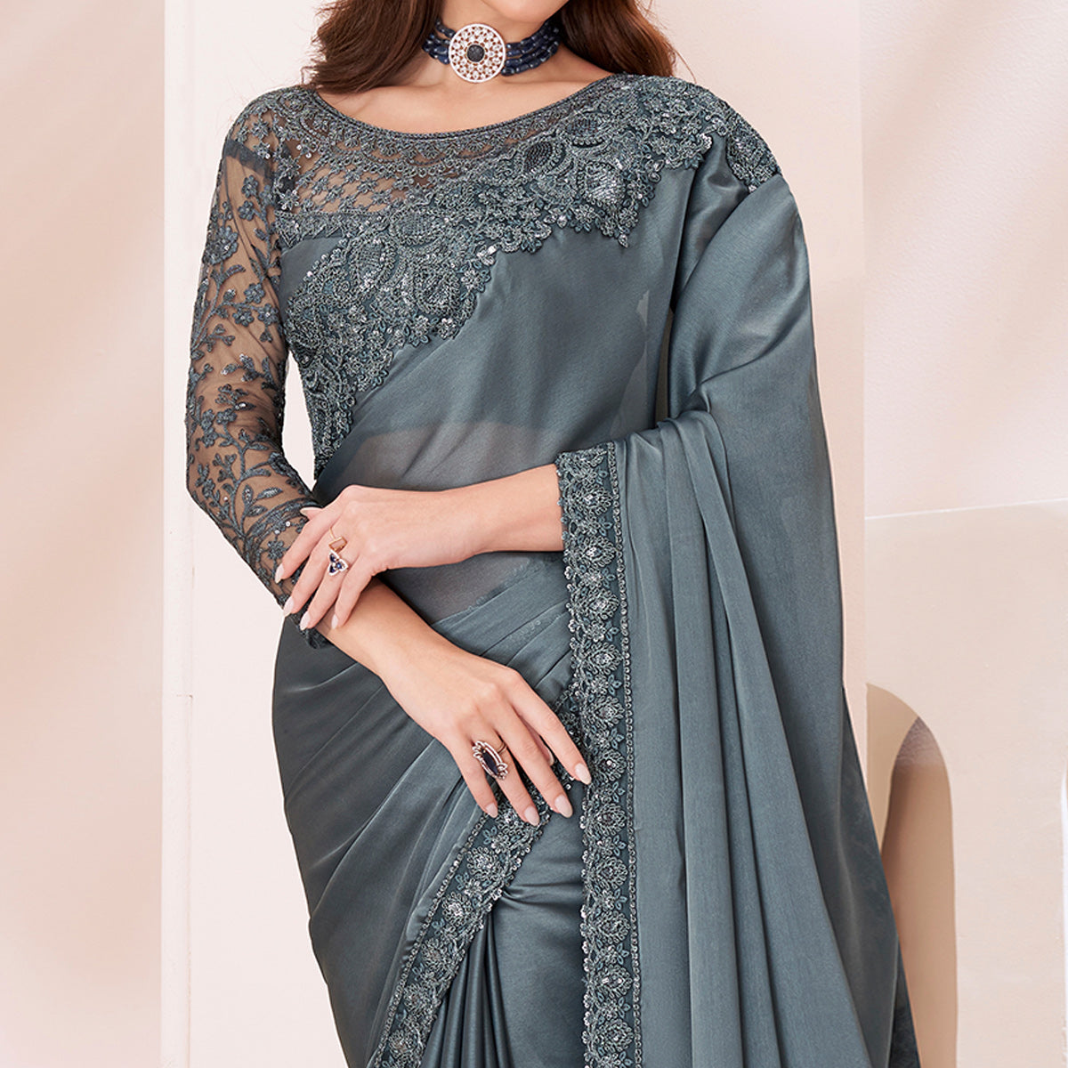 grey-embroidered-georgette-saree-2
