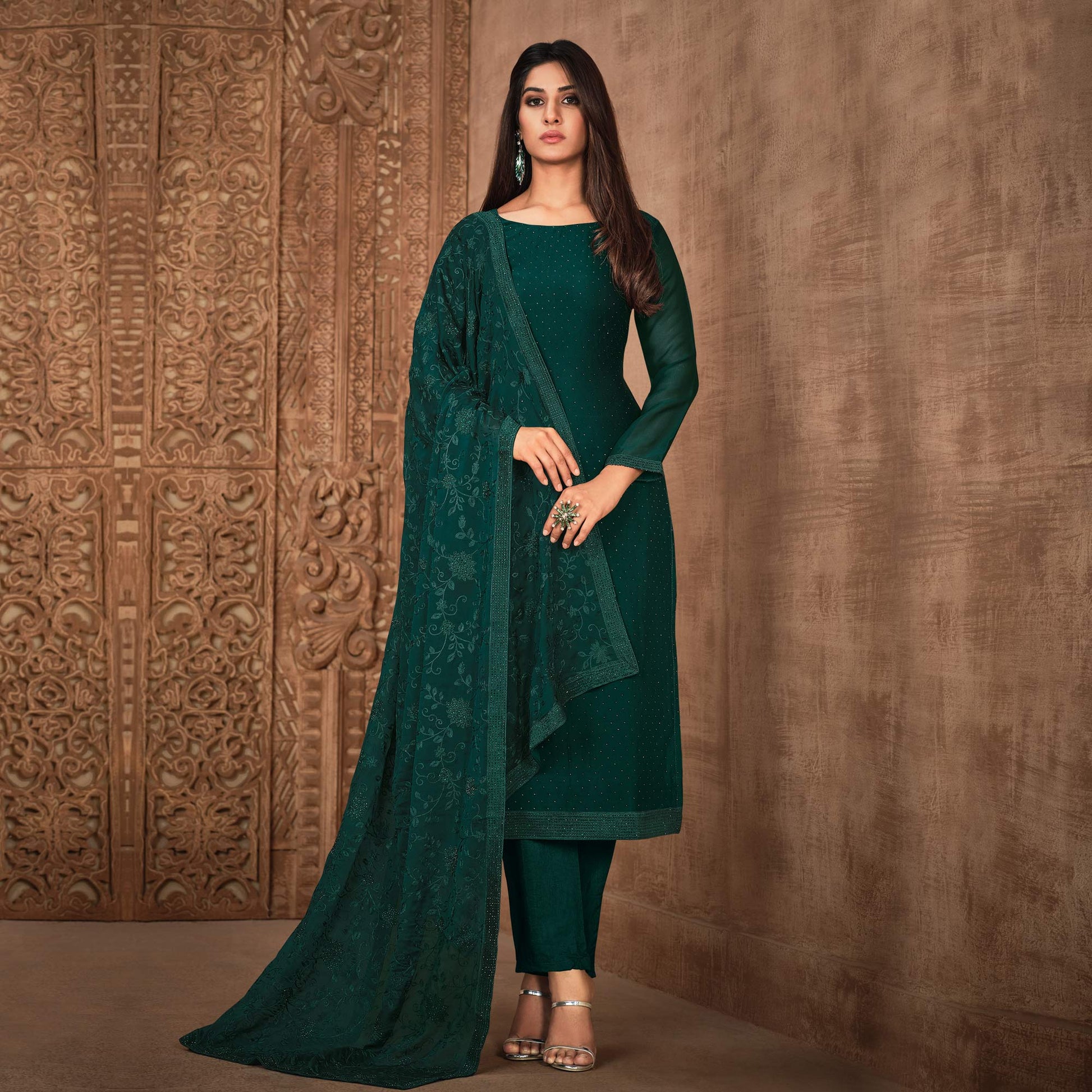 green-diamond-work-georgette-semi-stitched-salwar-suit