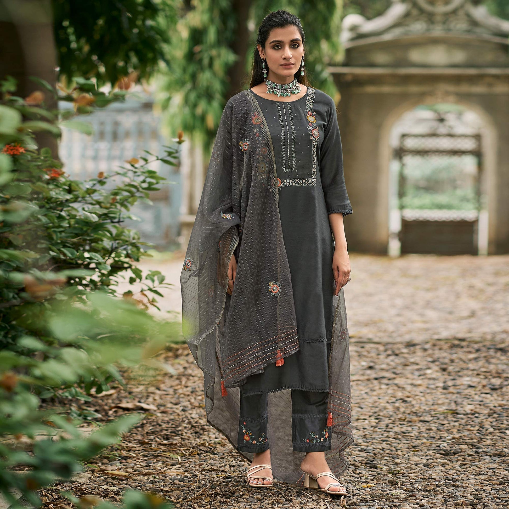 grey-floral-embroidered-cotton-silk-suit-1