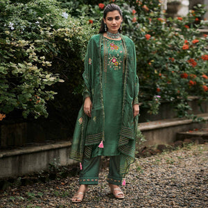 green-floral-embroidered-cotton-silk-suit-1