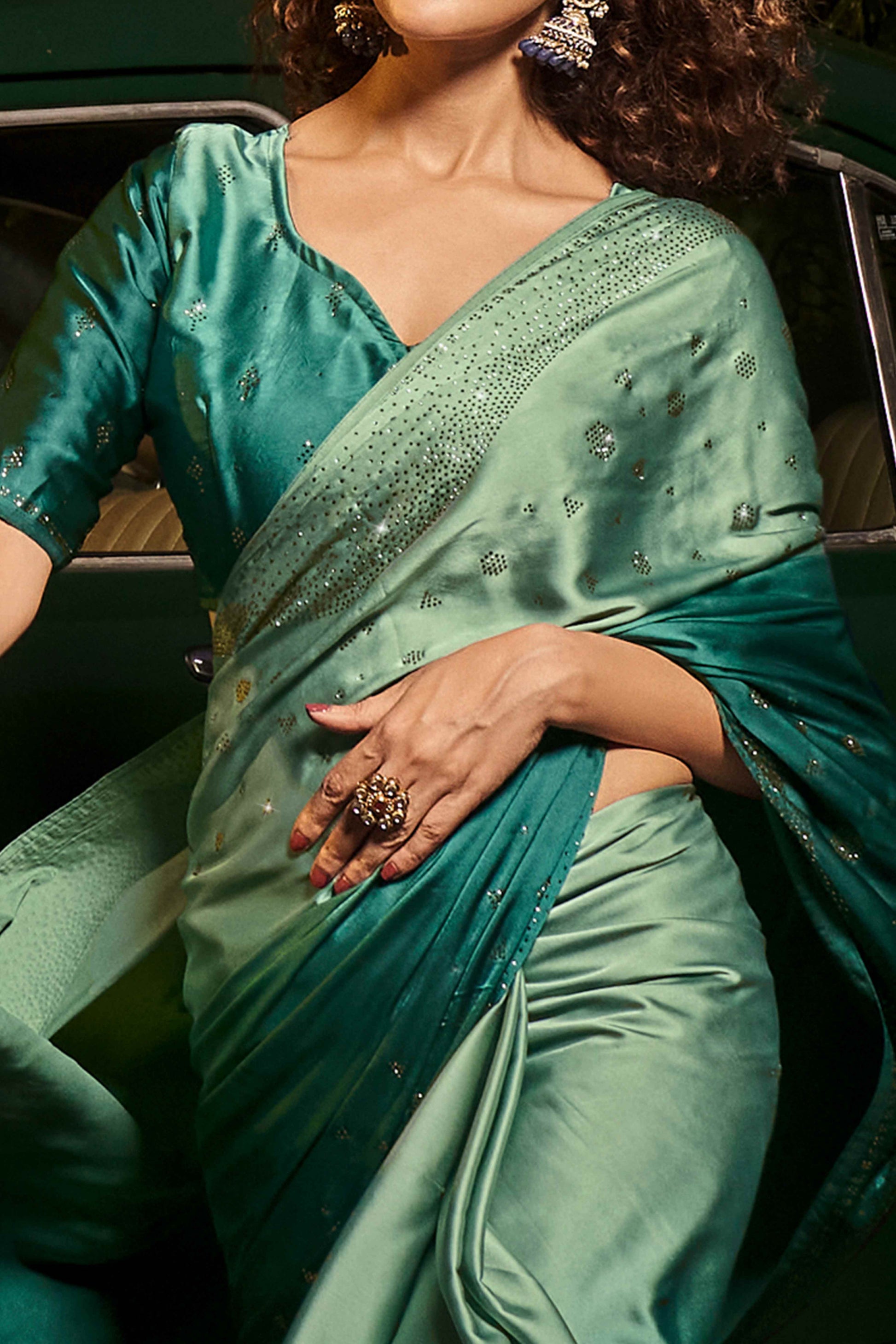 green-swarovski-work-embroidered-ombre-satin-saree