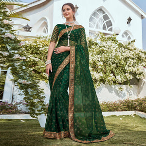 green-foil-printed-georgette-saree-with-embroidered-border-1