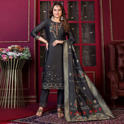 grey-floral-sequins-embroidered-georgette-suit
