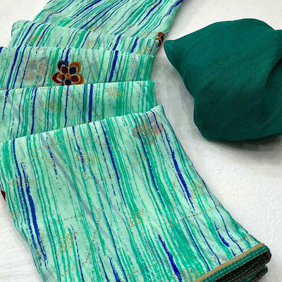 b-green-printed-raw-silk-saree-with-fancy-border