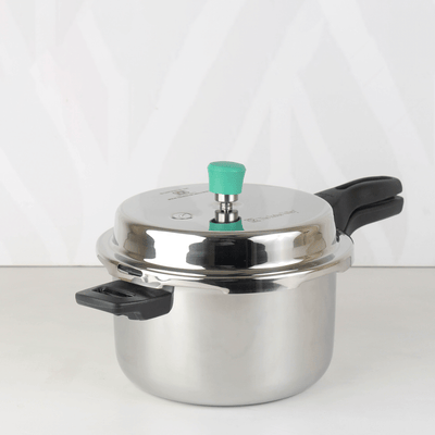 RapidCuk Tri-ply Stainless Steel Pressure Cooker, Premium Quality, 3 Layer Thick Body, Heavy Bottom, 100% Safe, ISI Certified, 5 Yr Warranty, Induction & Gas, 2/3/5L