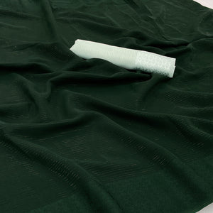 Bottle Green Zari Woven Georgette Saree