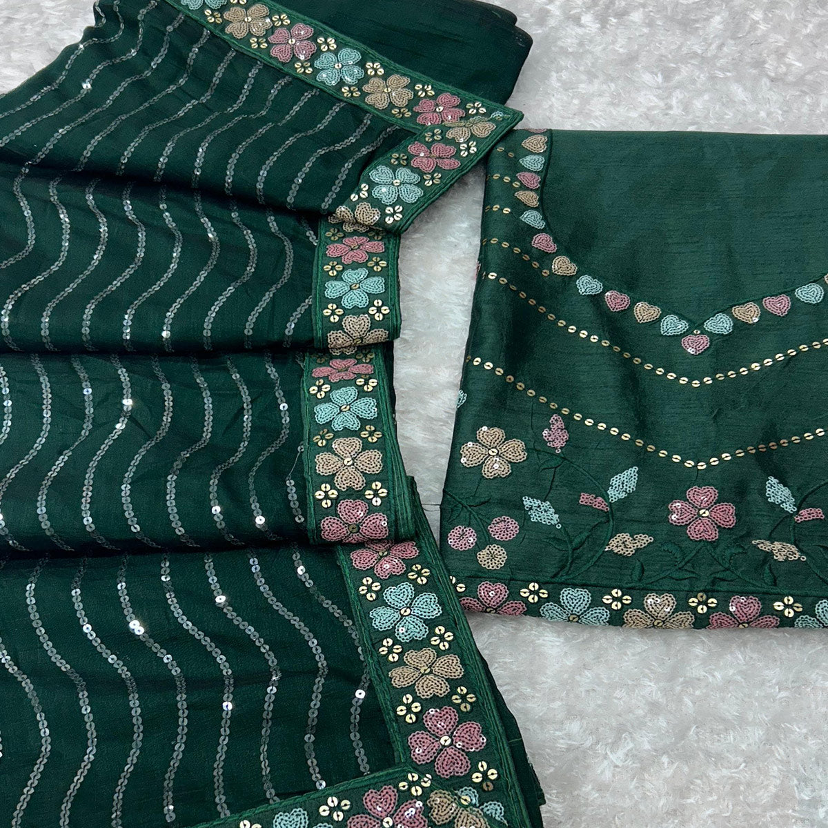 green-sequins-embroidered-vichitra-silk-saree