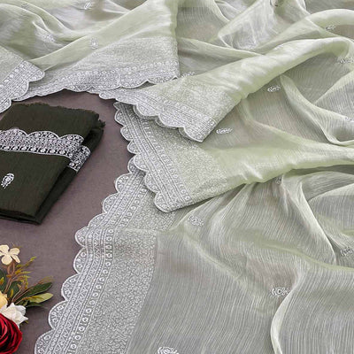 green-sequins-embroidered-chiffon-saree-4