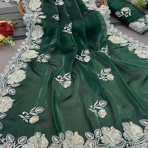 green-floral-embroidered-satin-saree