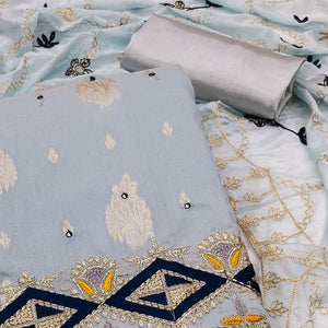 grey-floral-woven-banarasi-silk-dress-material-2