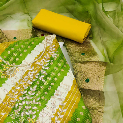 green-printed-with-handwork-pure-cotton-dress-material
