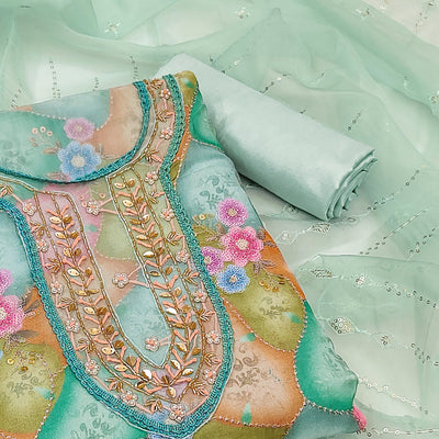 green-floral-printed-organza-dress-material-4