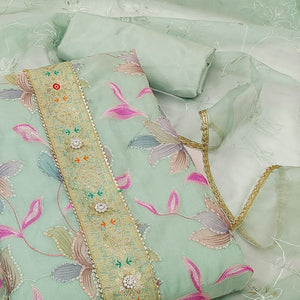 green-floral-printed-organza-dress-material-5