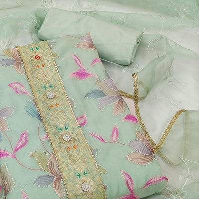 green-floral-printed-organza-dress-material-5