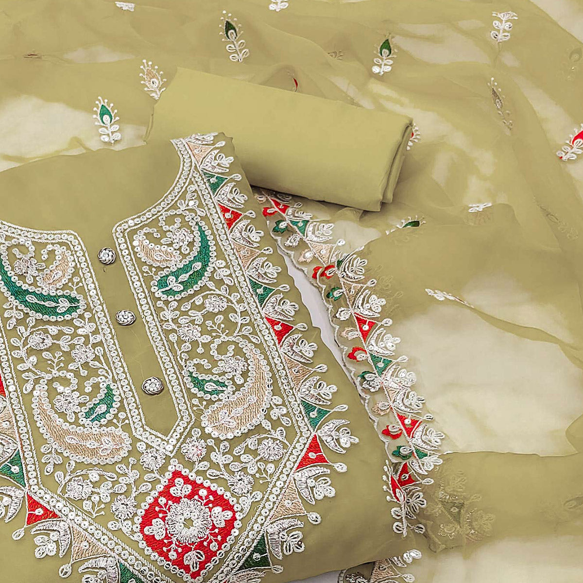 green-floral-embroidered-organza-dress-material-7