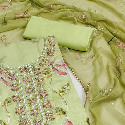 green-floral-printed-organza-dress-material-7
