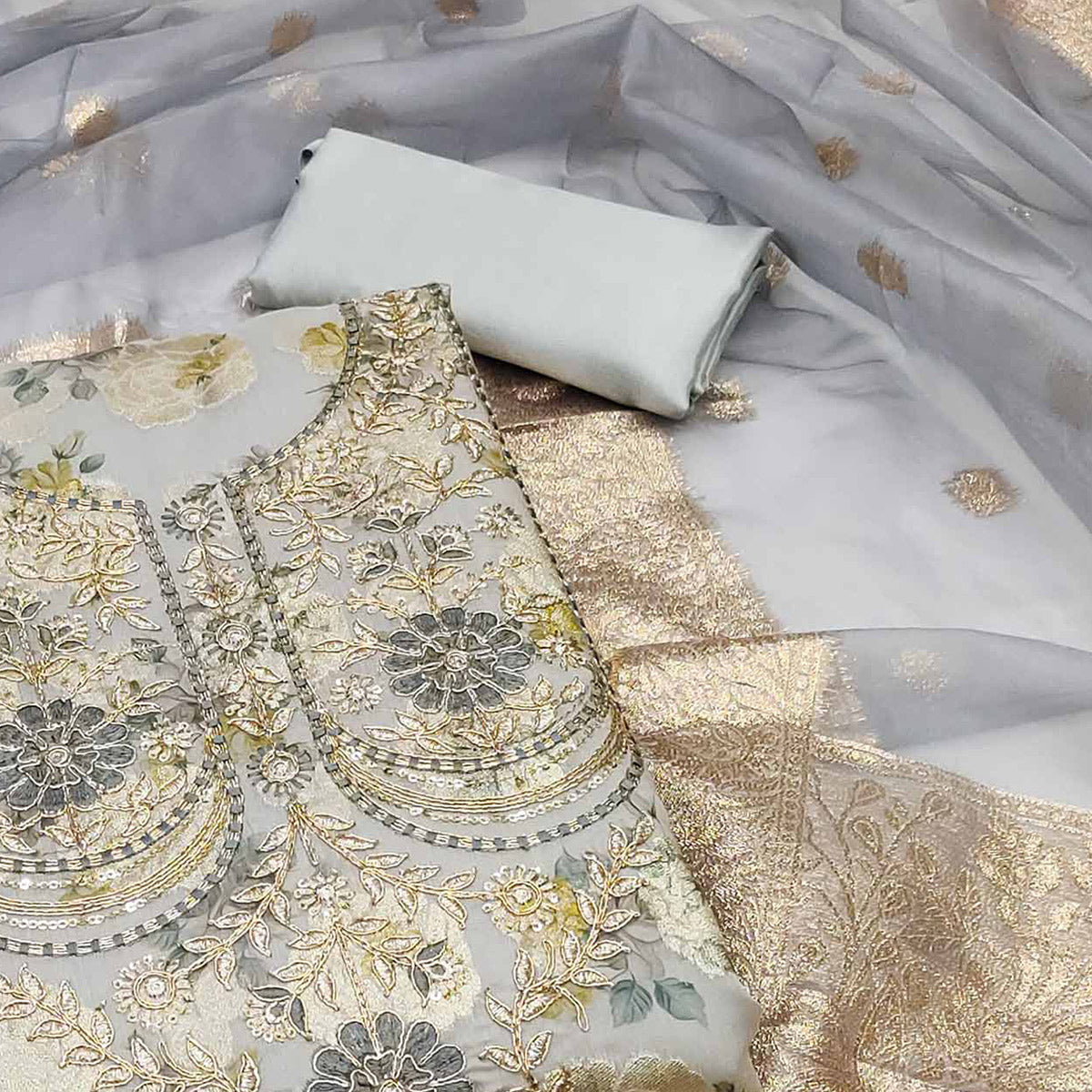 grey-floral-woven-banarasi-silk-dress-material-1