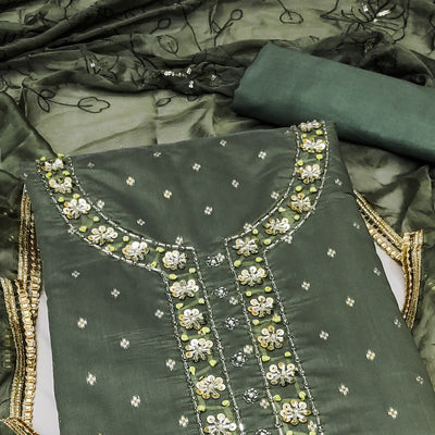 green-woven-chanderi-silk-dress-material-2