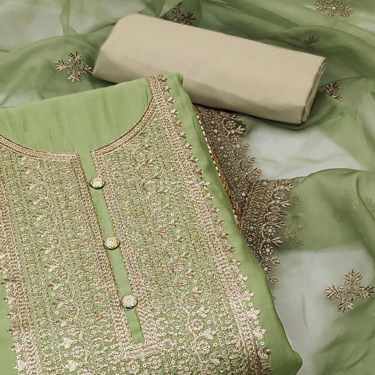 green-floral-embroidered-cotton-silk-dress-material-2