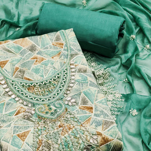 green-geometric-printed-with-handwork-pure-cotton-dress-material