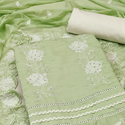 green-floral-stone-embroidered-cotton-silk-dress-material