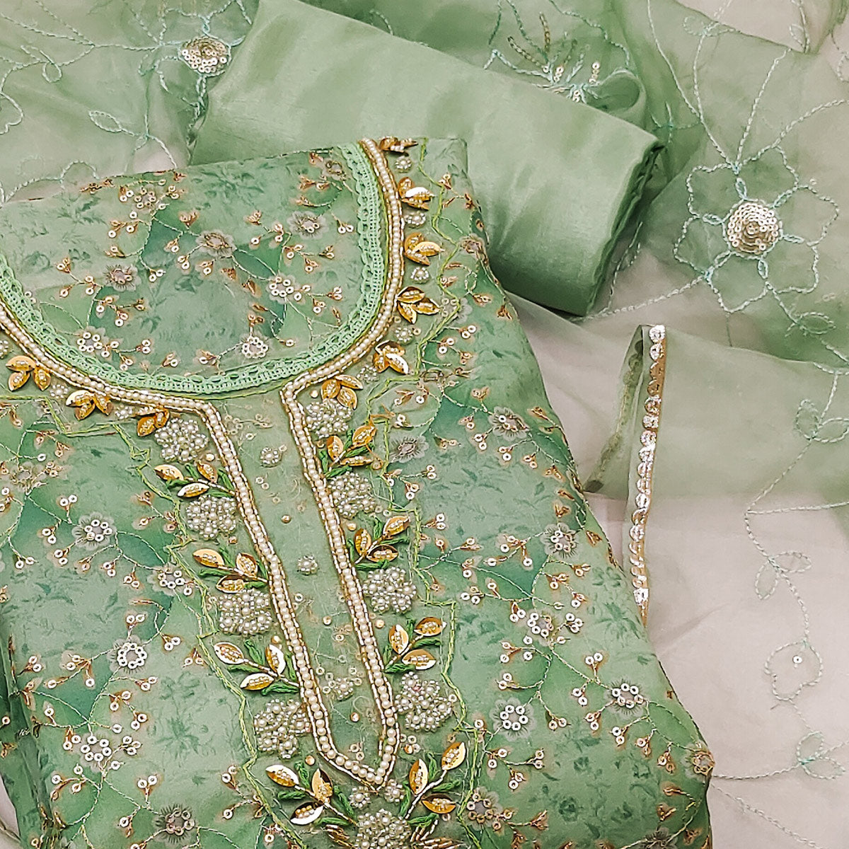 green-floral-sequins-embroidery-with-handwork-organza-dress-material