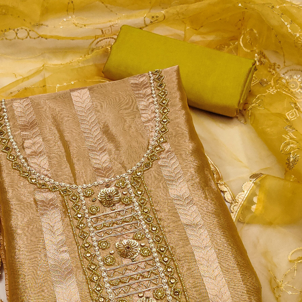 green-sequins-hand-embroidery-organza-dress-material