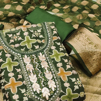 green-sequins-hand-embroidery-organza-dress-material-1