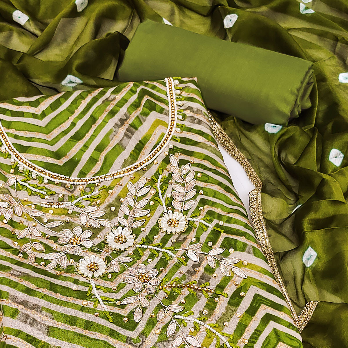 green-zig-zag-printed-with-floral-handwork-roman-cotton-silk-dress-material