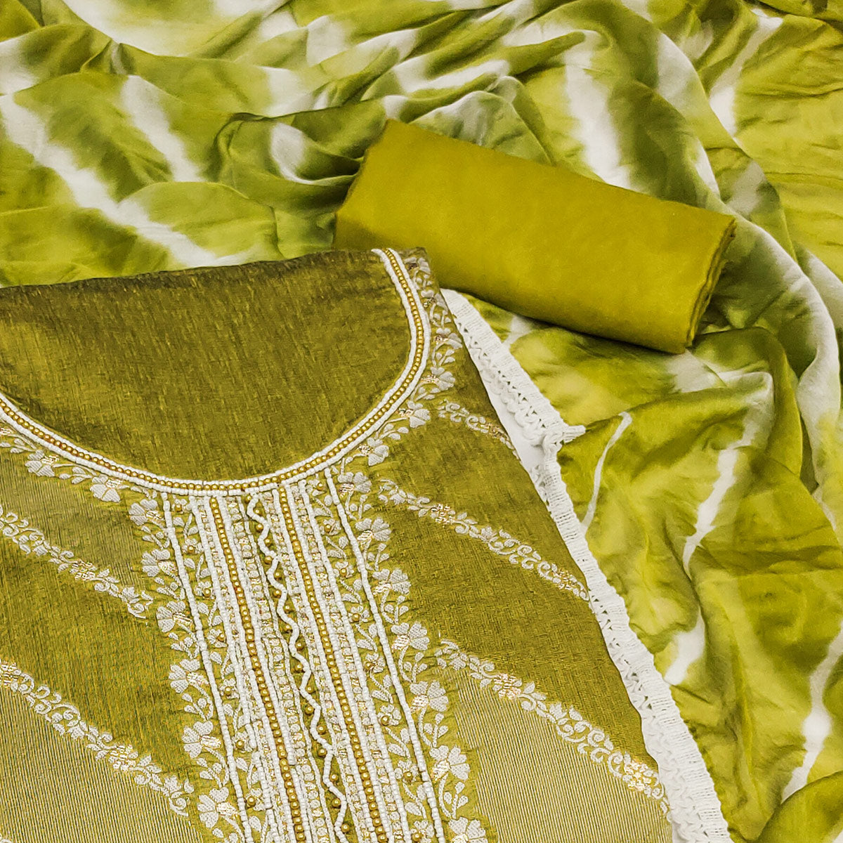 green-floral-woven-with-handwork-banarasi-silk-dress-material-4