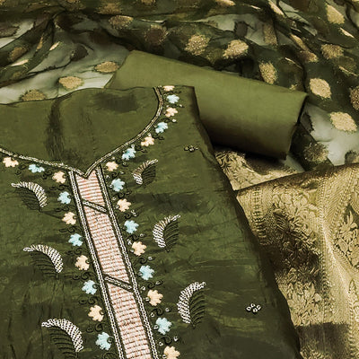 green-floral-sequins-embroidered-viscose-dress-material-24