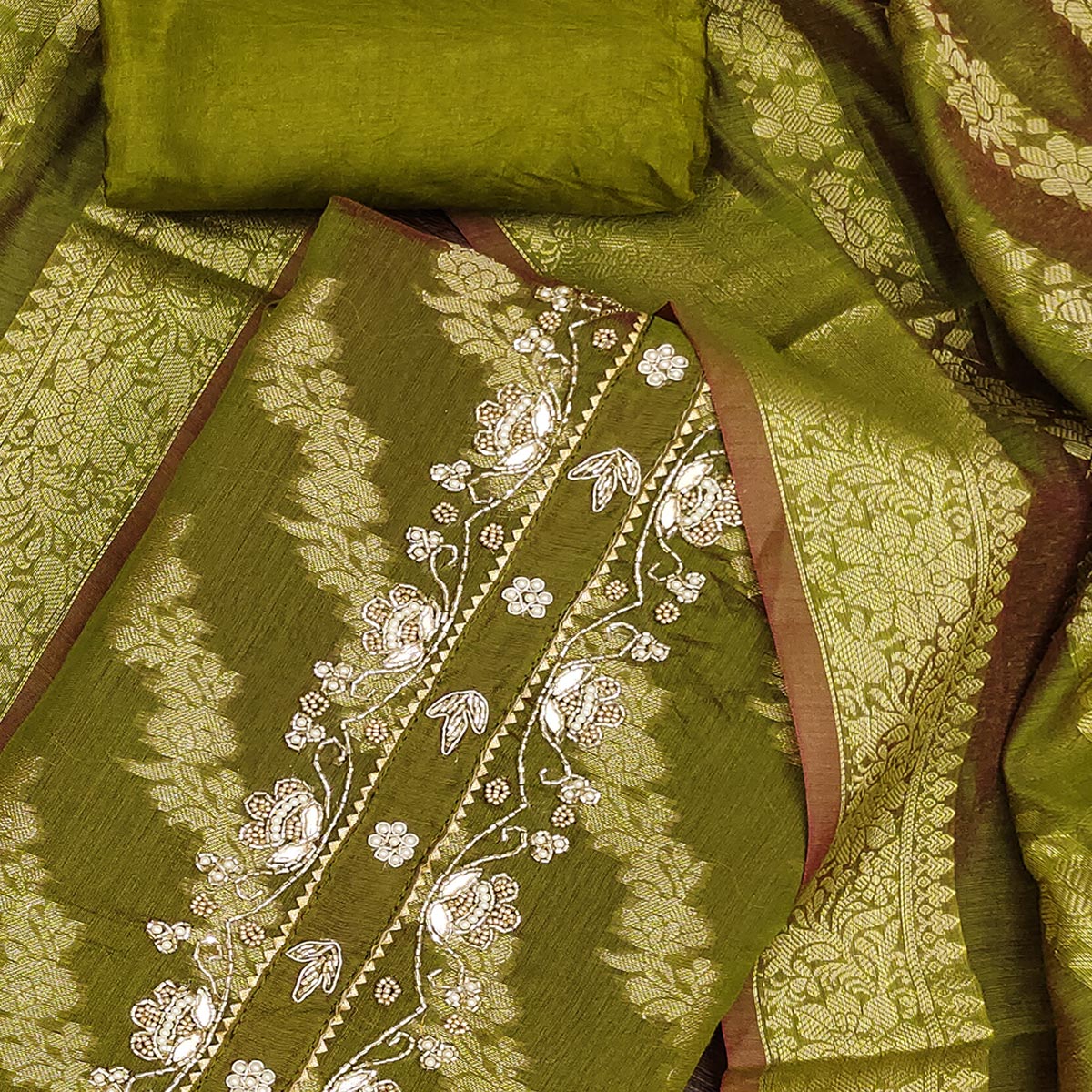 green-floral-woven-with-handwork-banarasi-silk-dress-material-6