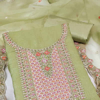 green-floral-sequins-embroidery-viscose-dress-material-8
