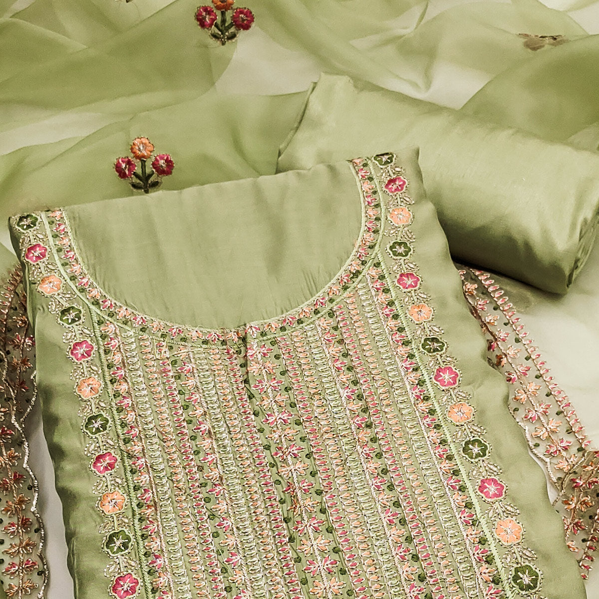 green-floral-embroidered-roman-cotton-silk-dress-material-13